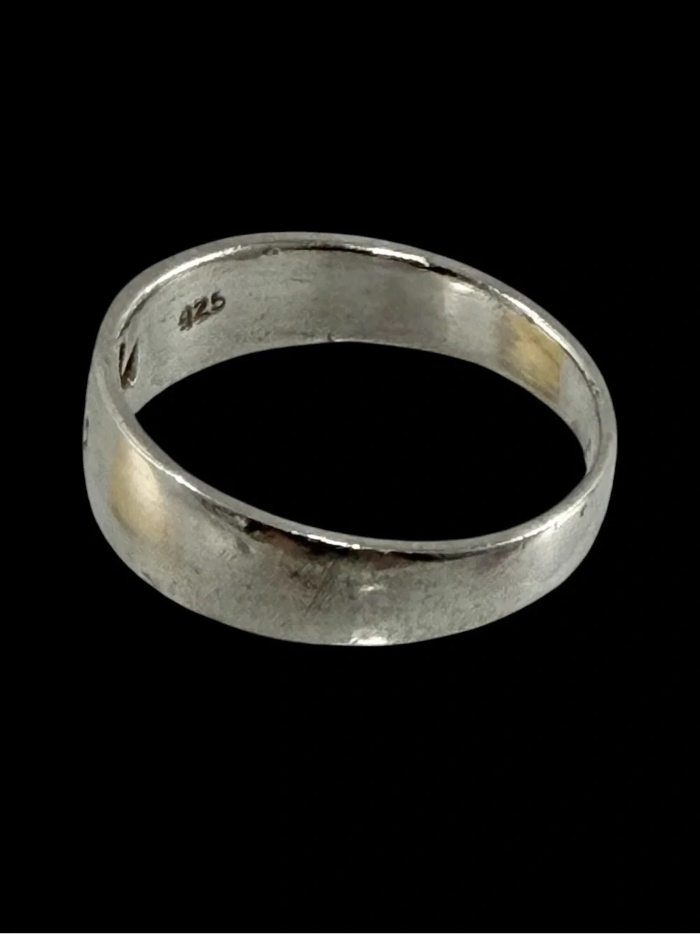 Vintage Sterling Silver 925 Cutout Cross Band Ring Size 7 Christian Jesus 7mm